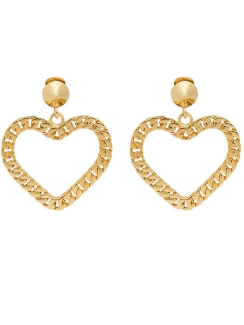 Moschino Chain Heart Earrings